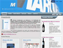 Tablet Screenshot of marquezdistribucions.com